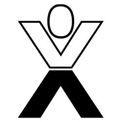 Запазеният знак на VOIX, човече създадено от буквите на знака.